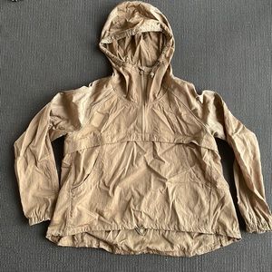 lululemon athletica Beige Hooded Pullover Anorak